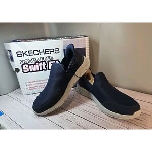 Skechers Men's Equalizer 4.0 Swift-Fit Shoe Size 12 Navy Breathable Memory Foam